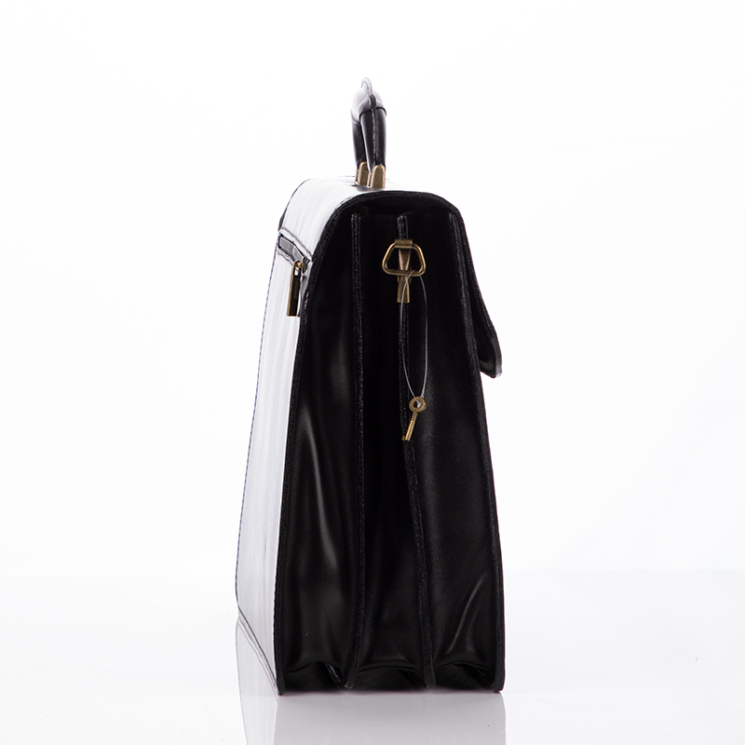 Valódi bőr aktatáska 3 részes 