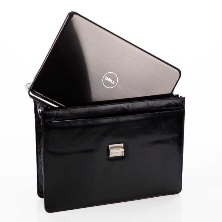 Rialto Laptoptartós Valódi Bőr Aktatáska