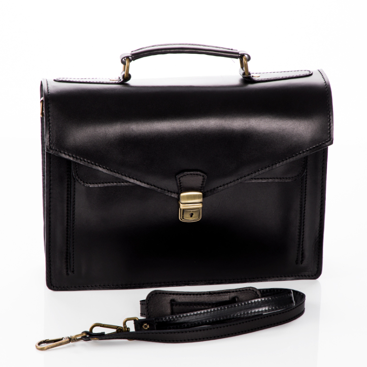 Valódi bőr aktatáska 2 részes piros színben