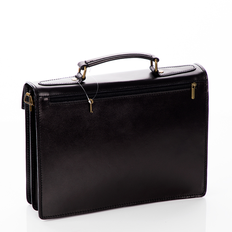 Valódi bőr aktatáska 2 részes sötétbarna színben*