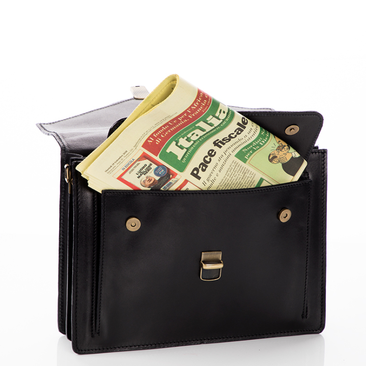 Valódi bőr aktatáska 2 részes piros színben