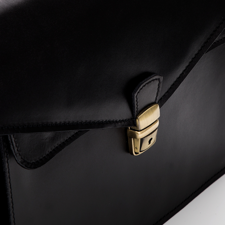 Valódi bőr aktatáska 2 részes piros színben