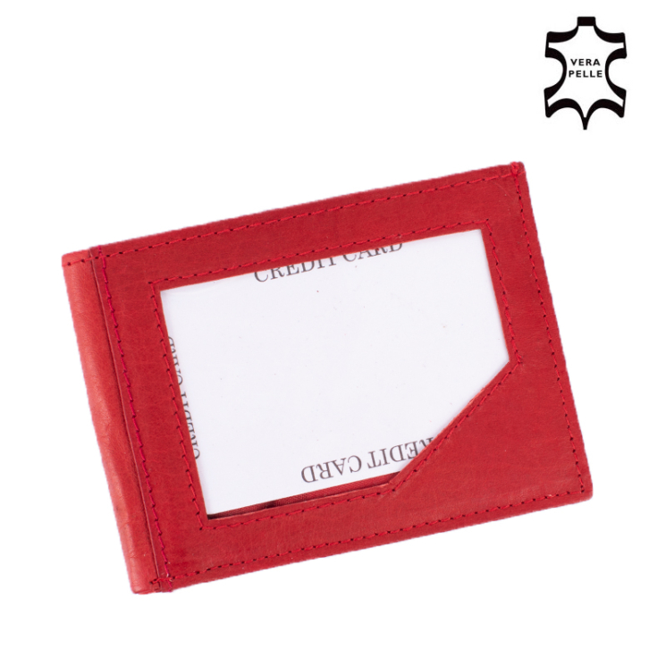 S. Belmonte valódi bőr kártyatartó MS2036-red