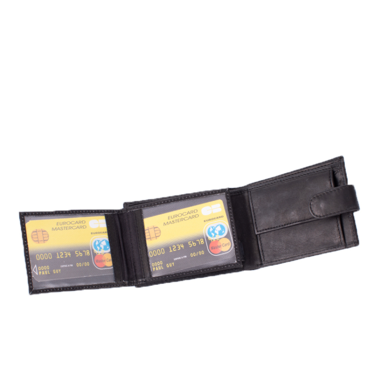 La Scala valódi bőr férfi pénztárca ADC-01-black