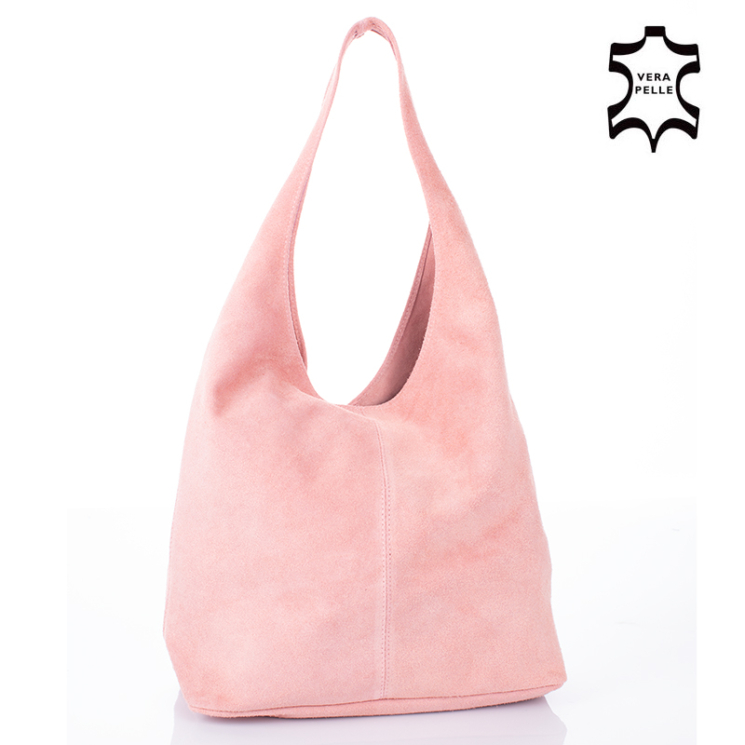 Valódi velúrbőr női táska őzbarna színben