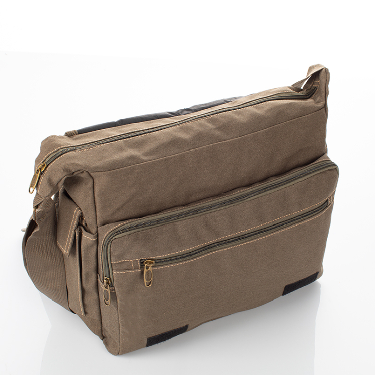 Vászon oldaltáska fekete színben 60521-black