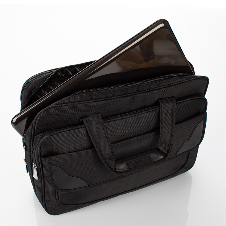 Fekete üzleti táska laptoptartóval bővíthető 9904-black