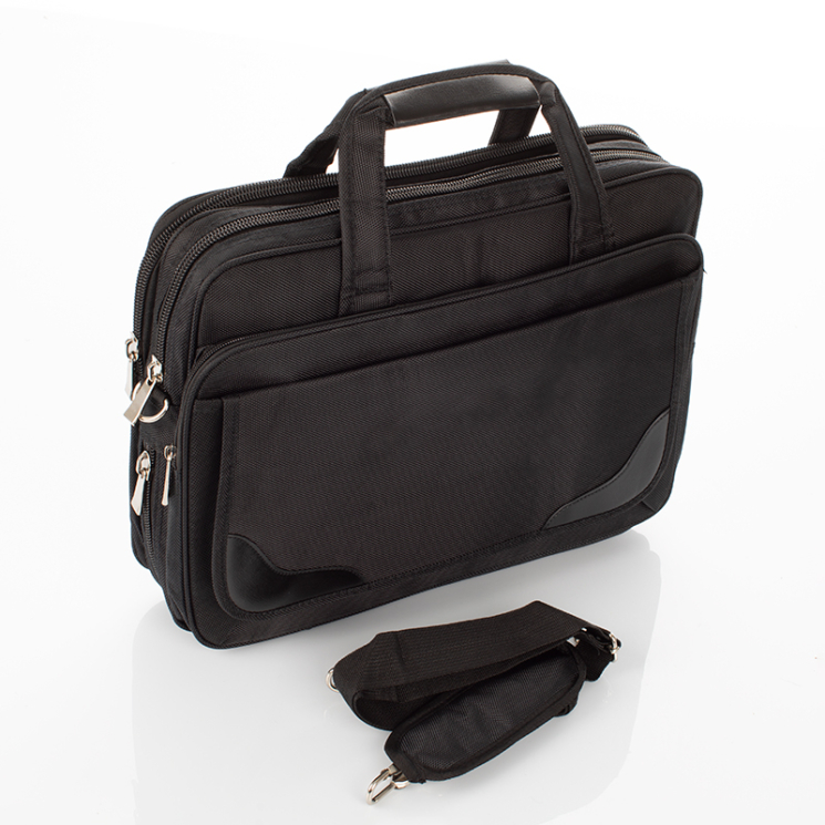 Fekete üzleti táska laptoptartóval bővíthető 9904-black