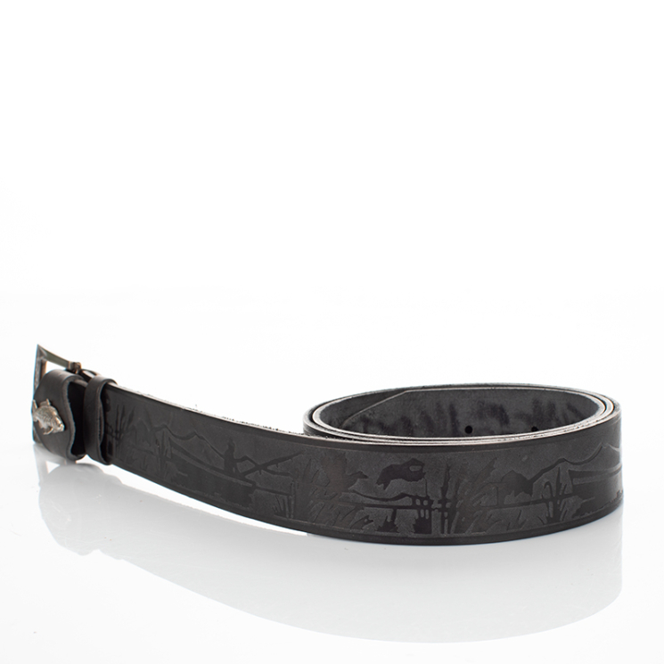 Horgász öv ponty mintával fekete színben 110 cm