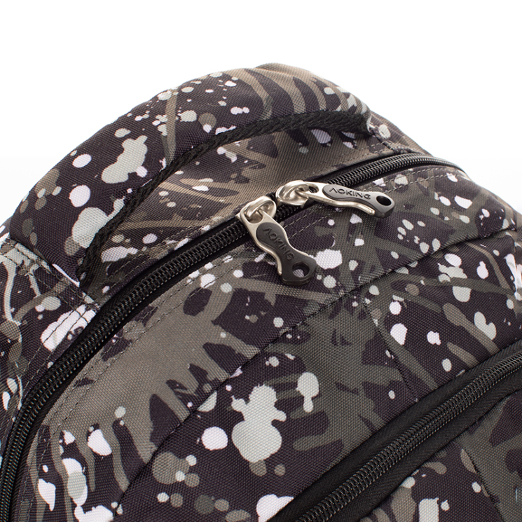 Gurulós iskolatáska szürke színben