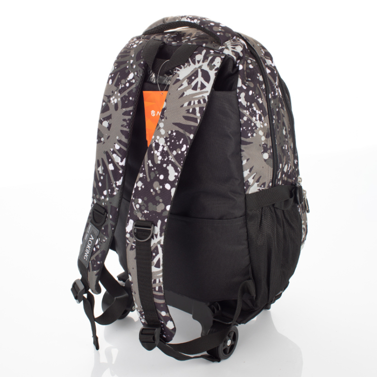 Gurulós iskolatáska szürke színben