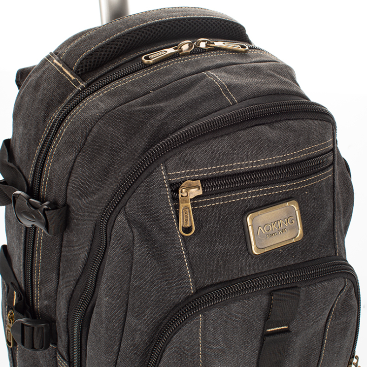 Ultraerős Aoking gurulós hátizsák zöld színben