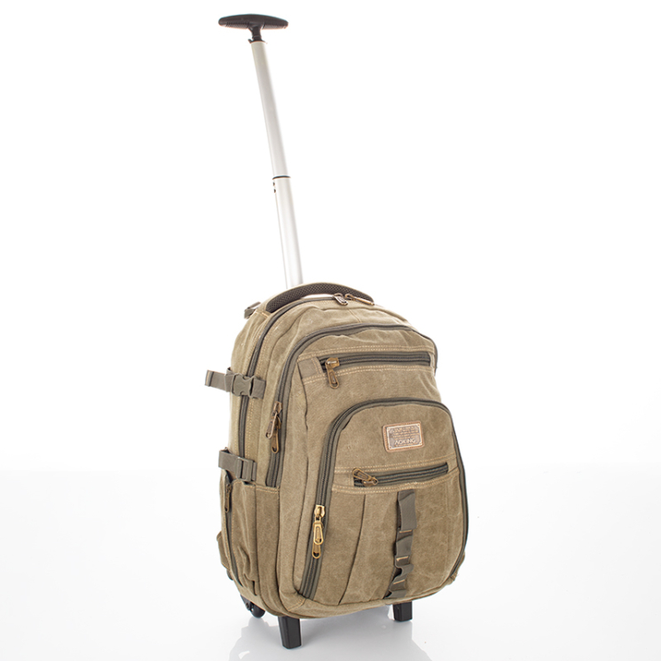 Ultraerős Aoking gurulós hátizsák zöld színben