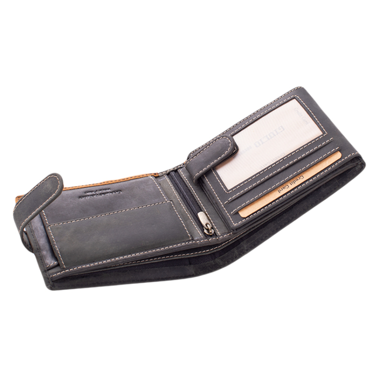 Giulio Bivalybőr pénztárca díszdobozban RFID rendszerrel