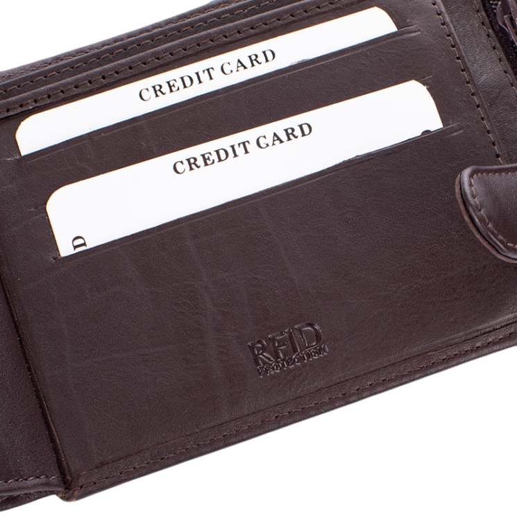 GIULIO valódi bőr férfi pénztárca  RFID rendszerrel ( 8 kártyatartó )