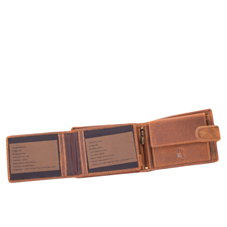 Giulio  pénztárca bőr díszdobozban traktor mintával RFID rendszerrel