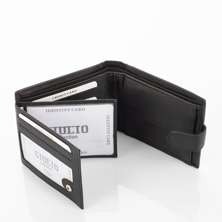 Motoros bőr férfi pénztárca díszdobozban