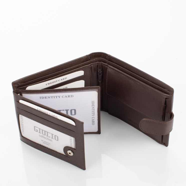 Bőr férfi pénztárca Motoros mintával RFID rendszerrel Díszdobozban ( 8 kártyatartó )