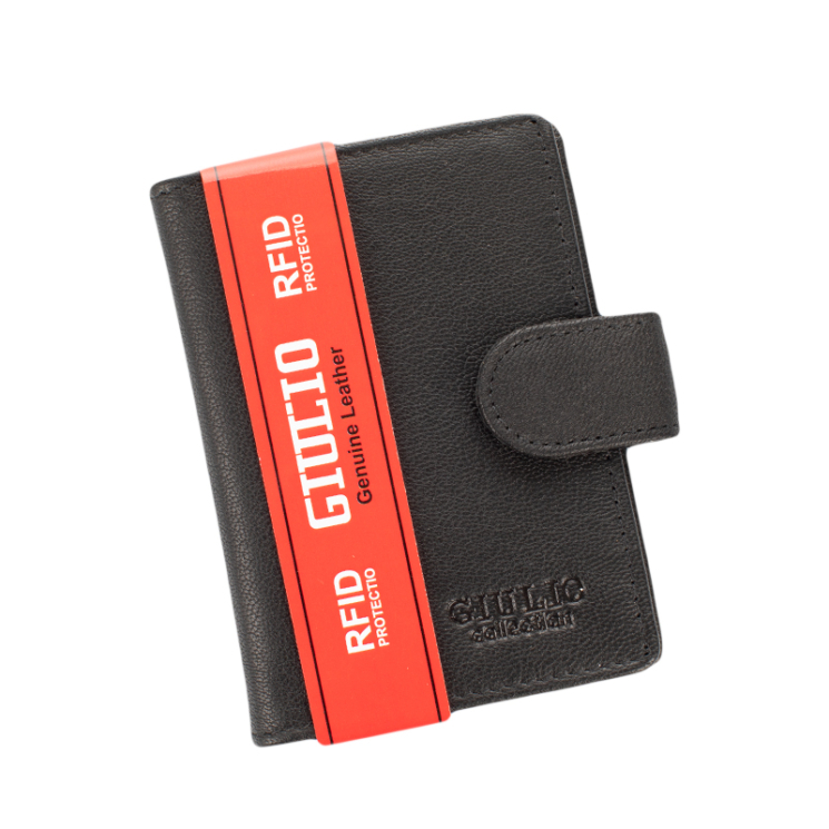 GIULIO Valódi bőr kártyatartó RFID védelemmel
