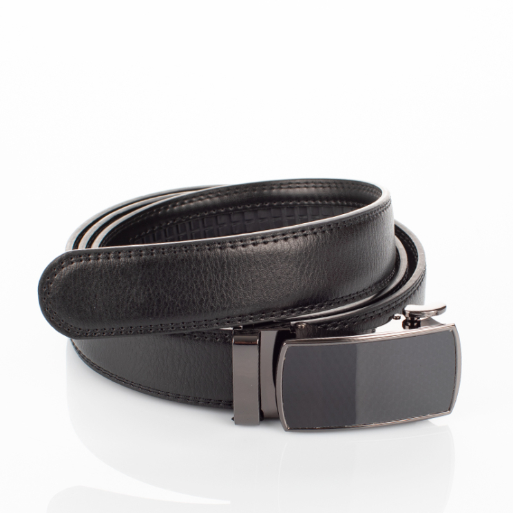 Ramsey London automata Férfi bőr öv fekete színben RL038 Black 120cm