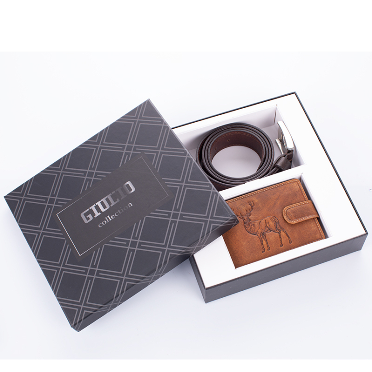 GIULIO vadász pénztárca és öv ajándékcsomag