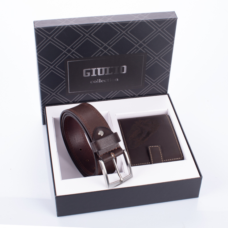 GIULIO motoros pénztárca és öv ajándékcsomag