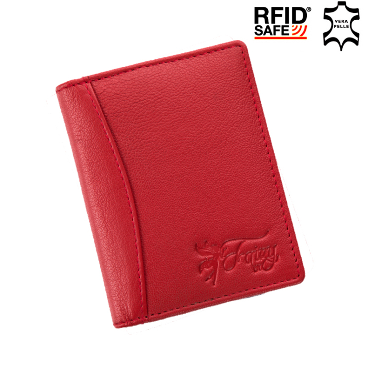 FAIRY valódi bőr kártyatartó RFID rendszerrel