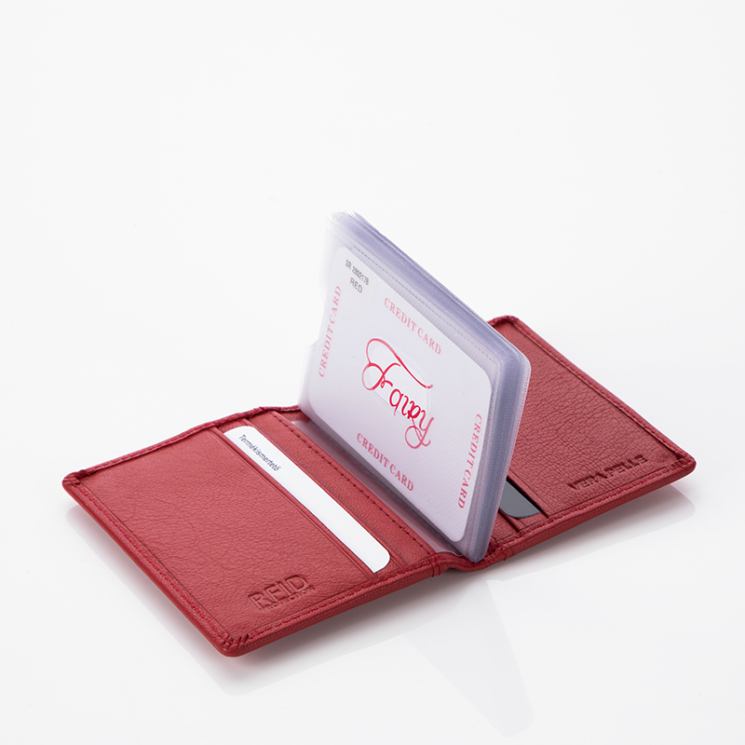 FAIRY valódi bőr kártyatartó RFID rendszerrel