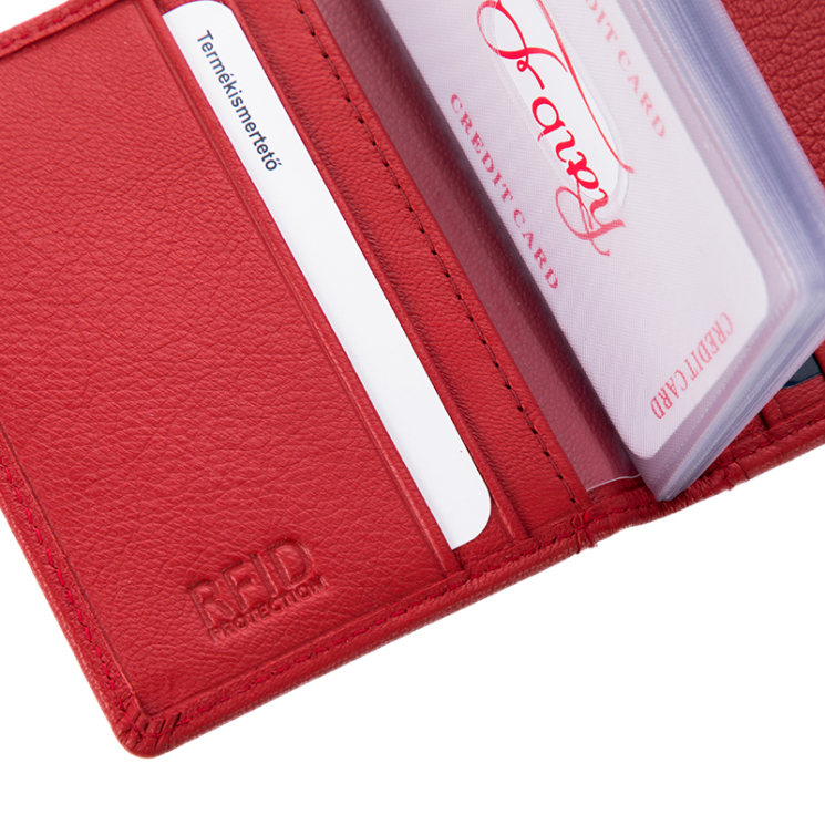 FAIRY valódi bőr kártyatartó RFID rendszerrel