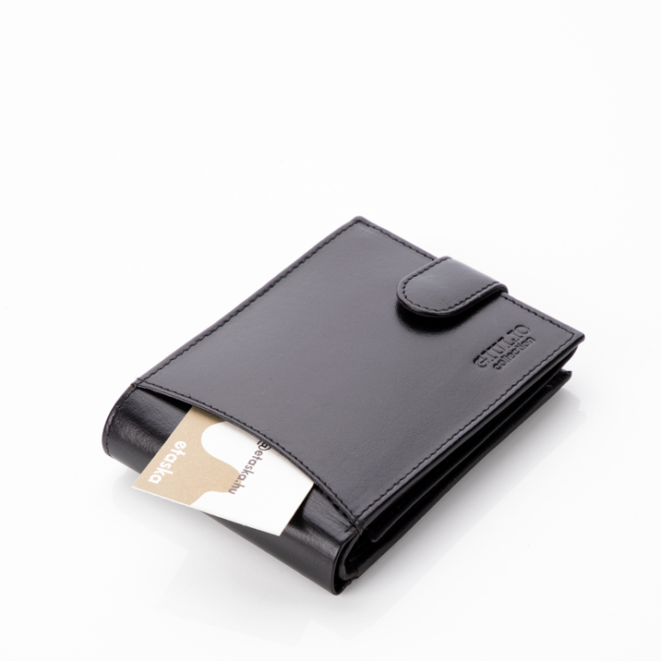 Bőr férfi pénztárca Motoros mintával RFID rendszerrel Díszdobozban ( 8 kártyatartó )