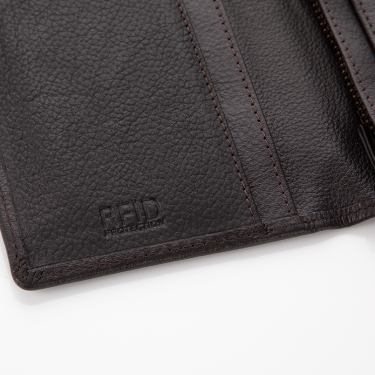 GIULIO valódi bőr pénztárca, irattartó RFID rendszerrel*