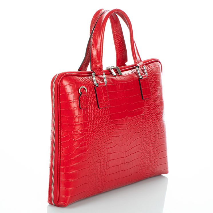 Laptoptartós Valódi bőr üzleti táska fekete színben*