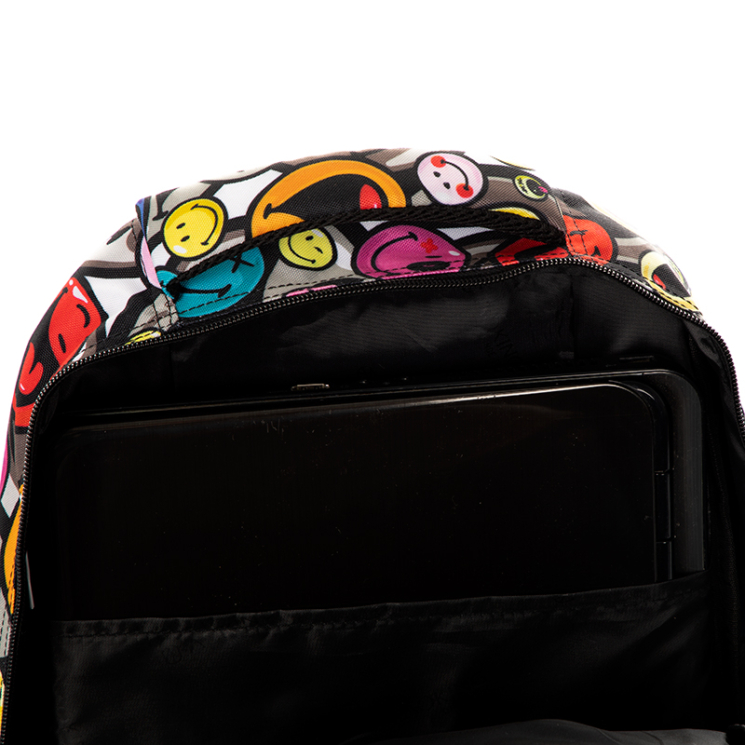 Gurulós iskolatáska smile mintával