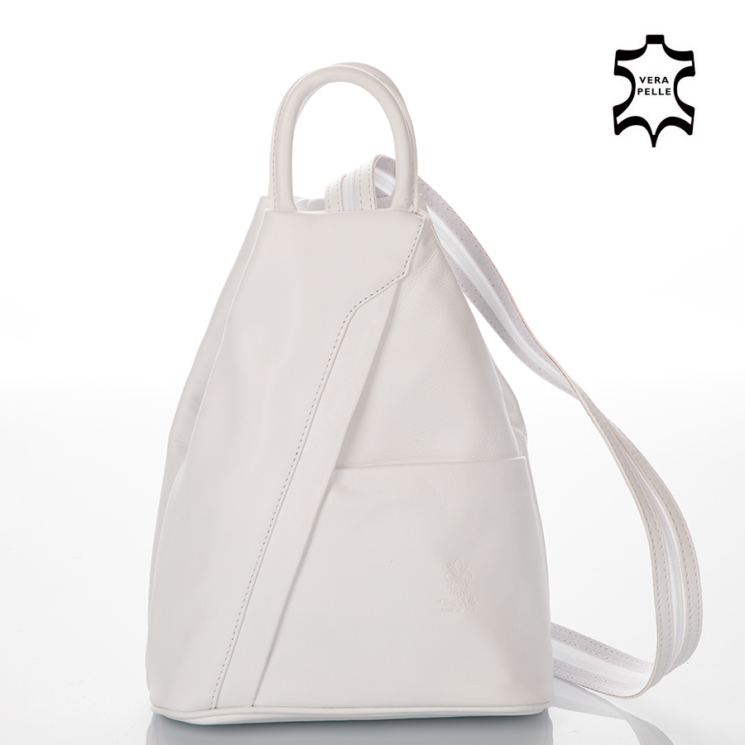Valódi bőr női hátizsák Fehér színben S6925