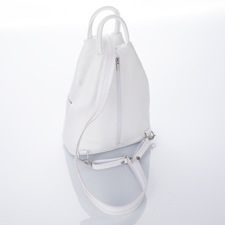 Valódi bőr női hátizsák Fehér színben S6925