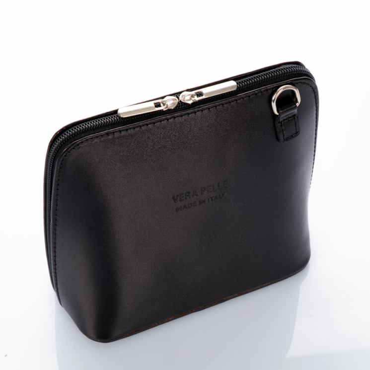 Valódi bőr női oldaltáska NT 956 black