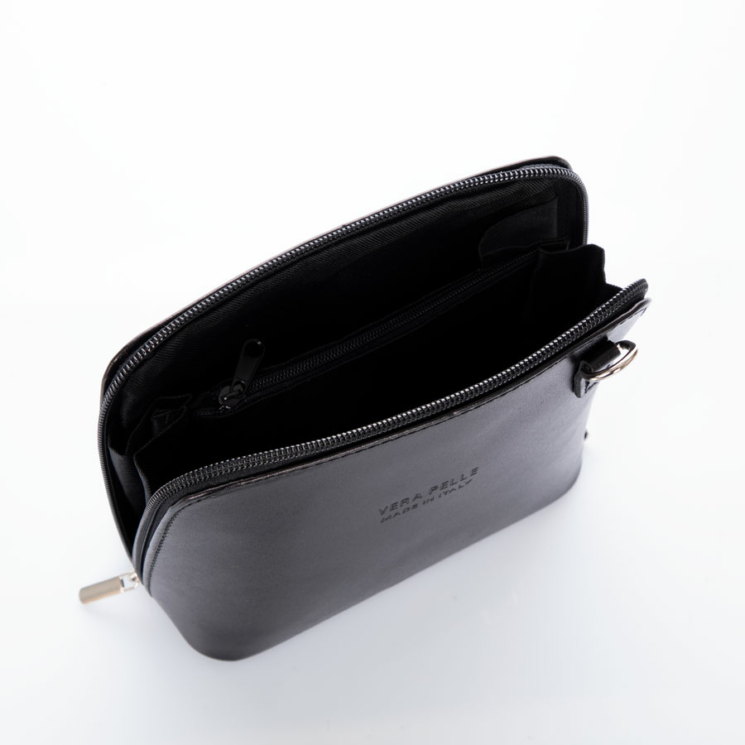 Valódi bőr női oldaltáska NT 956 black