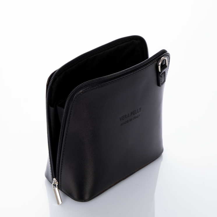 Valódi bőr női oldaltáska NT 956 black