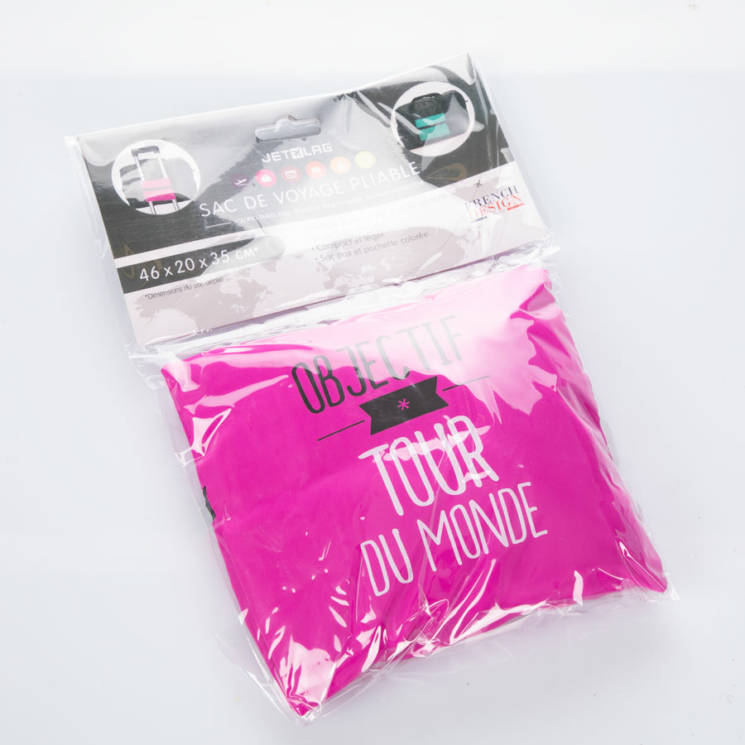JETLAG Összecsukható utazótáska pink színben*