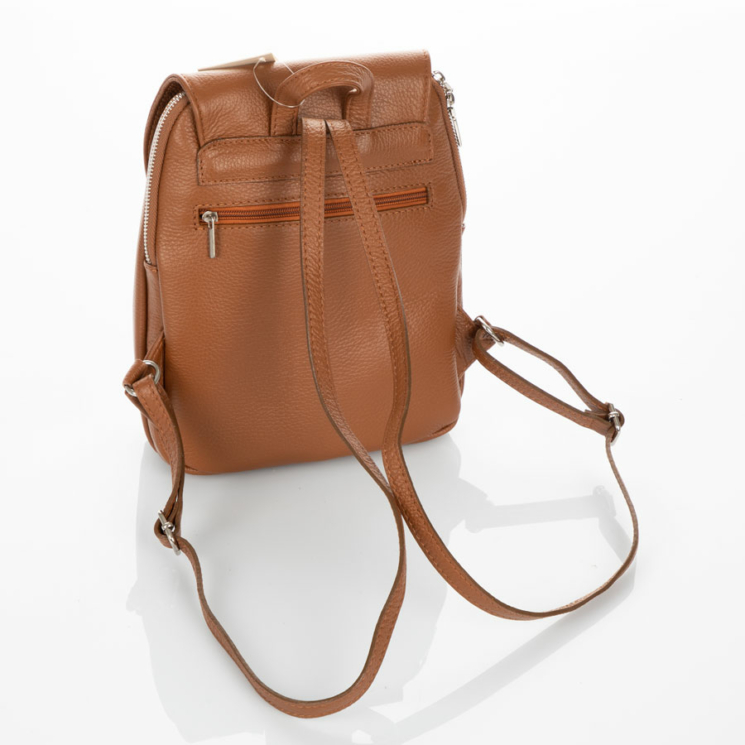 Valódi bőr női hátizsák S1288 2 LightBrown