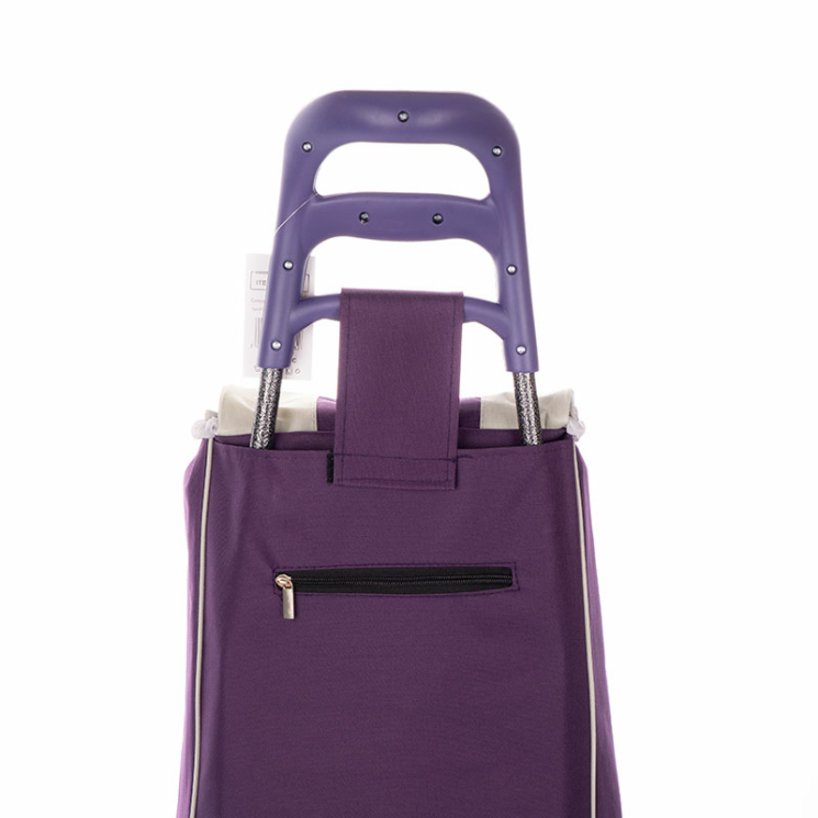 Euroline gurulós lépcsőjáró bevásárlókocsi Lila színben