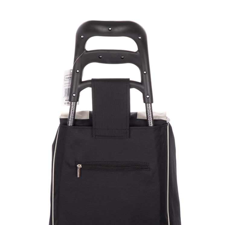 Euroline gurulós lépcsőjáró bevásárlókocsi Fekete színben