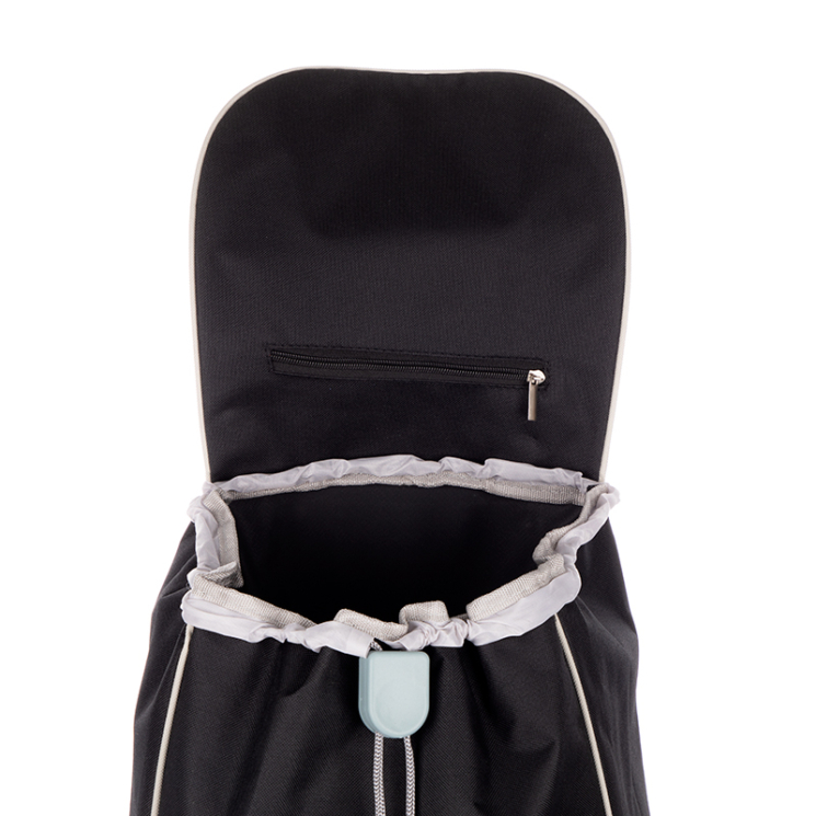 Euroline gurulós lépcsőjáró bevásárlókocsi Fekete színben