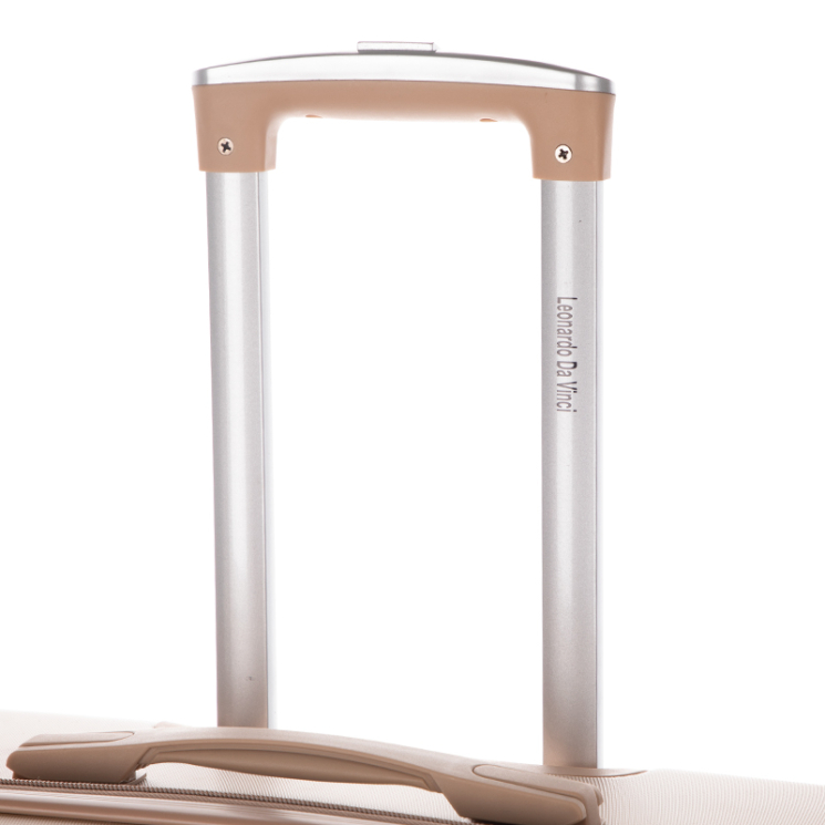 LEONARDO DA VINCI Óriás bőrönd XXXL méret coffee színben