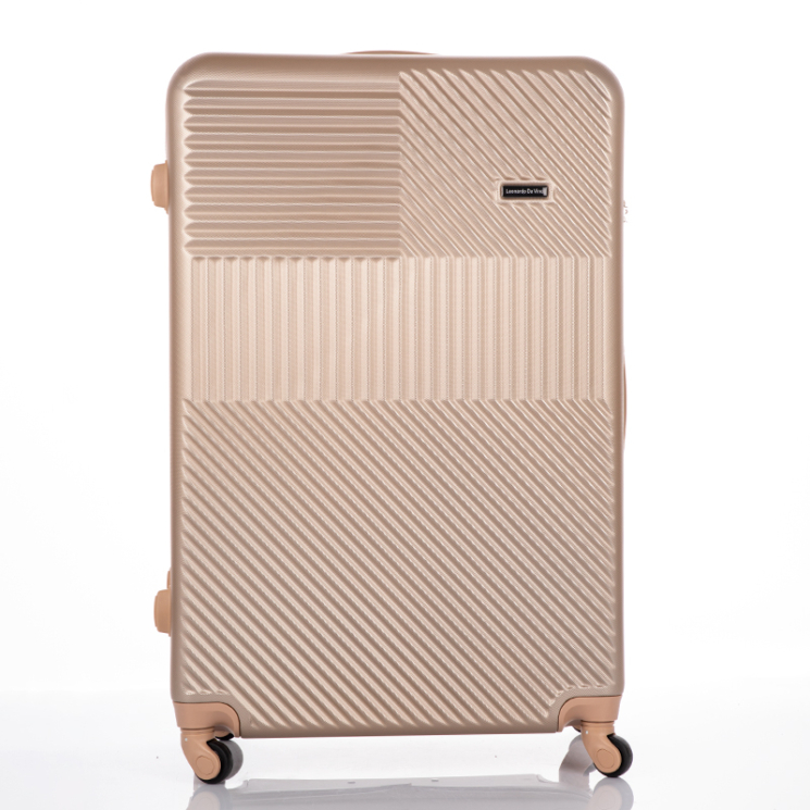 LEONARDO DA VINCI Óriás bőrönd XXXL méret coffee színben