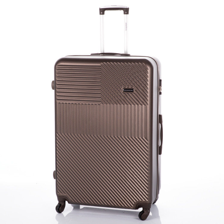 LEONARDO DA VINCI Óriás bőrönd XXXL méret coffee színben