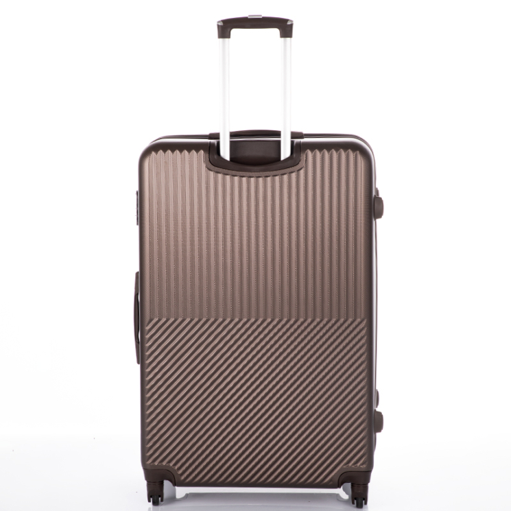 LEONARDO DA VINCI Óriás bőrönd XXXL méret coffee színben