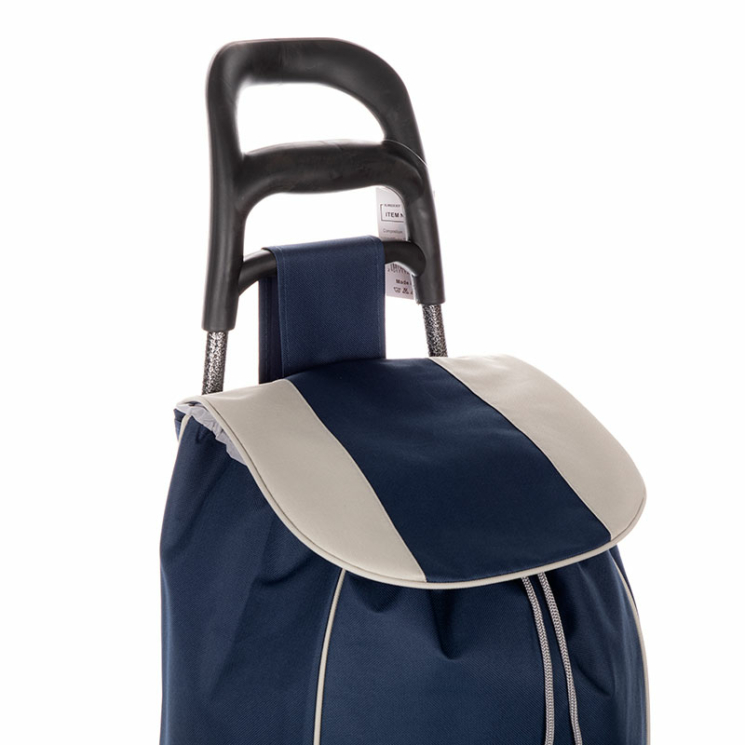 Euroline gurulós lépcsőjáró bevásárlókocsi Sötétkék színben