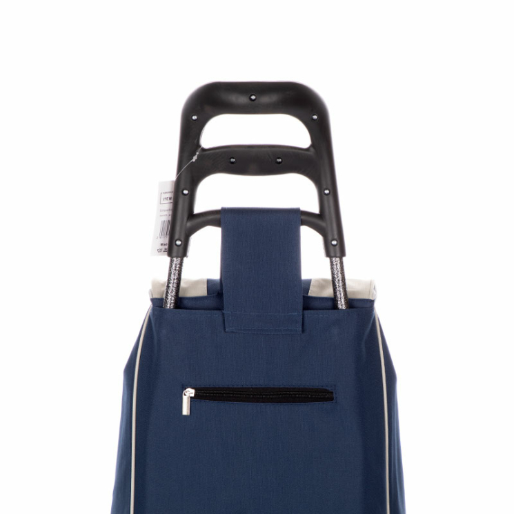 Euroline gurulós lépcsőjáró bevásárlókocsi Sötétkék színben