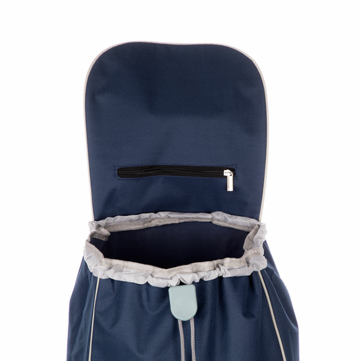 Euroline gurulós lépcsőjáró bevásárlókocsi Sötétkék színben